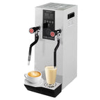 Commercial Milk Frother, 110V 1400W Automatic Foam Machine with LED Display for Coffee Shops (Black)