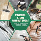 Loheer Steam Cleaner, 1500W Multipurpose Steamer for Cleaning with 15 Accessories,  2L Tank, Child Lock, Chemical-Free Cleaning, Steam Mop for Home, Car, and Furniture