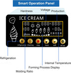 SIHAO 1200W Commercial Ice Cream Machine Countertop 18L/H Soft Serve Ice Cream Maker with LED Display