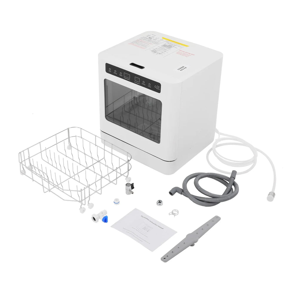 110V 800W Portable Mini Dishwasher, Countertop Dishwasher, Household Mini Dishwasher 6.8L