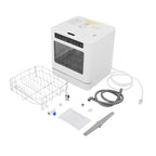 Portable Mini Dishwasher, Countertop Dishwasher, Household Mini Dishwasher for Homes, Kitchens, Small Houses, Apartments, Dormitories