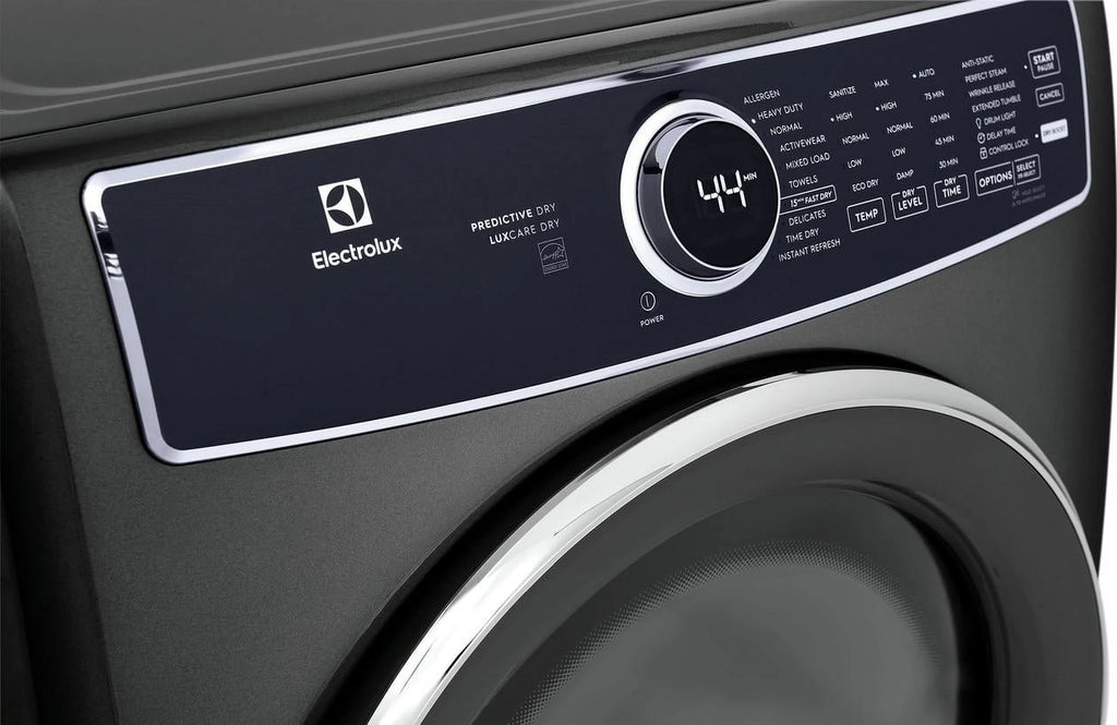 Electrolux ELFE7537AT 8.0 Cu. Ft. Stackable Electric Dryer with Steam and LuxCare Dry System - Titanium