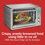 Hamilton Beach Sure-Crisp Digital Air Fryer Toaster Oven with Rotisserie - 9 x 12