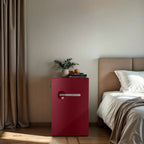 Frigidaire 4.5 cu. ft. retro compact fridge built-in side bottle opener W: 21.65" x L: 22.24" X H: 32.91" (Azure)