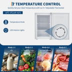 Studyset 3.0 Cu.Ft Upright Freezer with Reversible Door - Compact Single Door Freezer for Apartments/Dorms/Office/Garage, Ultra-Quiet, Space-Saving Design, White