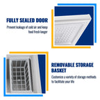 WANAI 5.0 Cu.ft Compact Freezer, Fast Cooling, Top Door Design, Energy-Efficient Deep Freezer White