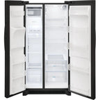 Frigidaire FRSS2623AB 256 Cu Ft 2 Doors Automatic Defrost Side-by-Side Refrigerator Black