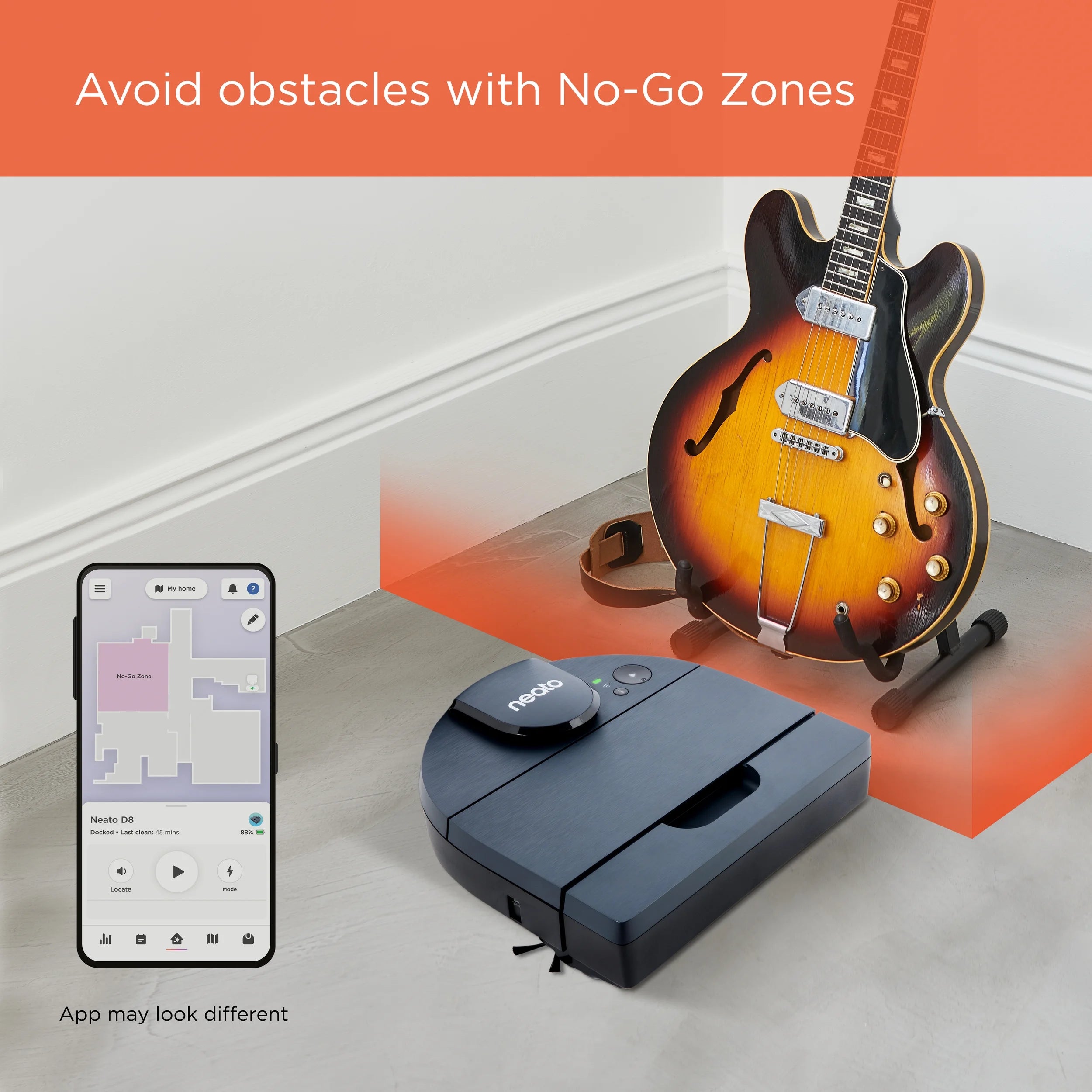 Open Box Neato D8 Intelligent Robot Vacuum Wi-Fi Connected with LIDAR Navigation in Indigo