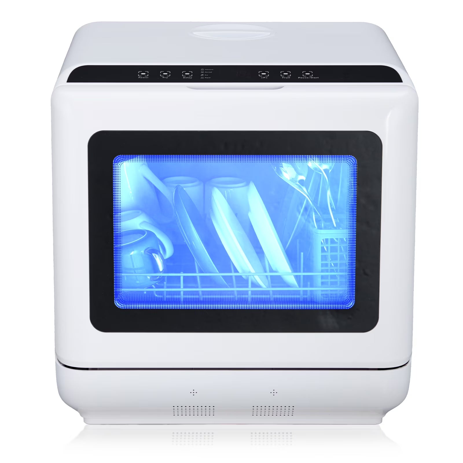 Danolapsi Countertop Dishwasher,Mini Dishwasher with 4.5L Water Tank, 5 Programs, Dual Sprays,149�H High Temp & PTC Hot Air Dry,Portable Dishwashers for RVs & Apartments