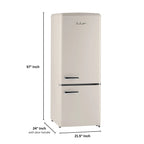 iio 7 cu. ft. Retro refrigerator with bottom freezer