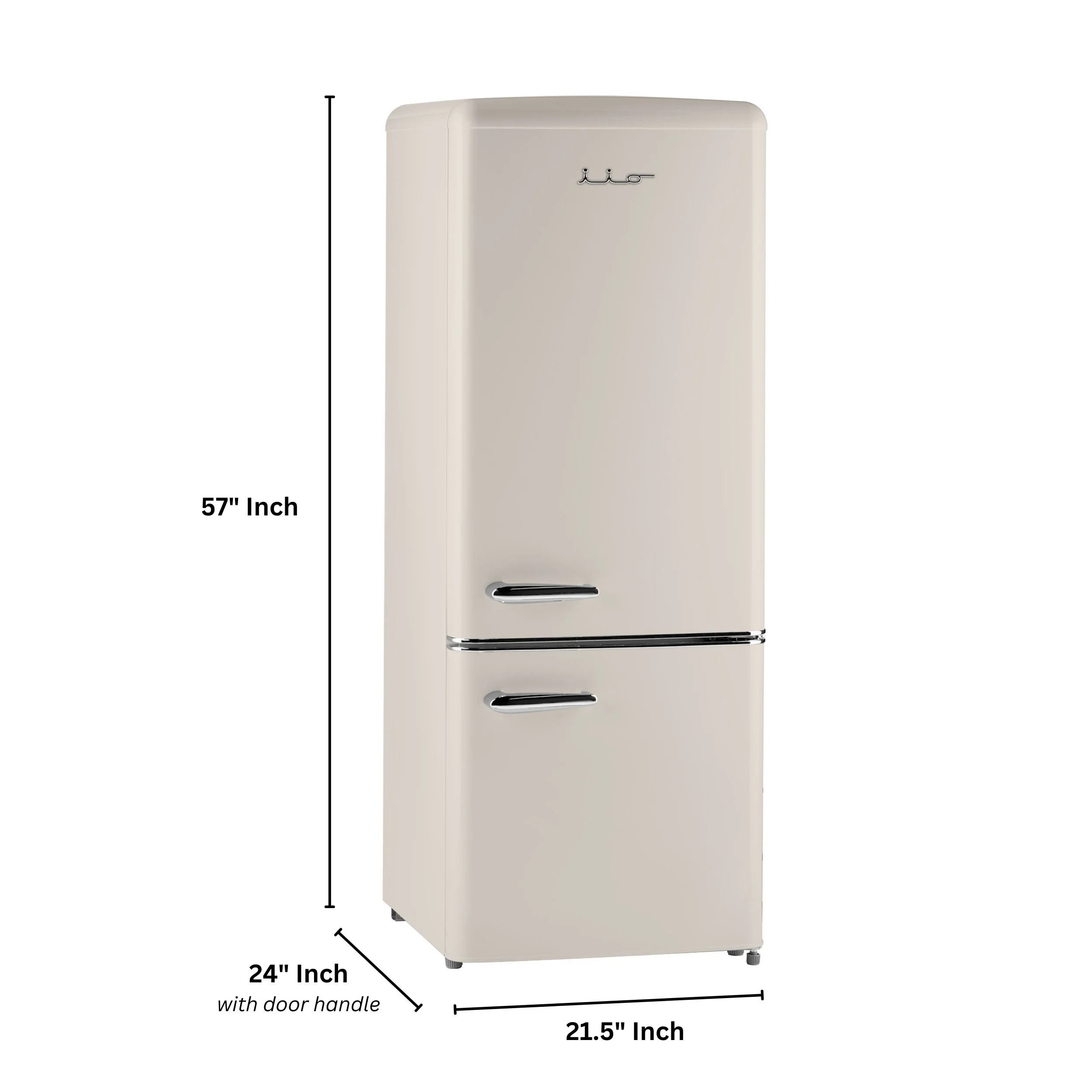 iio 7 cu. ft. Retro refrigerator with bottom freezer