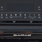 24" Electric Wall Ovens  with 8 Baking Modes 2.5Cu.ft Built-in Electric Ovens with Air Frying Function 3000W Touch Control Double-Layered Glass Door Silver