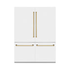 ZLINE Autograph Edition Refrigerator, White Matte & Gold