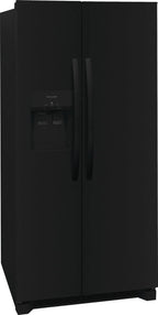 Frigidaire 22.3 Standard-Depth Side by Side Refrigerator, Black