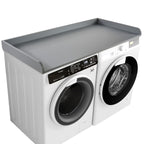 Kaboon Washer Dryer Countertop with Edge Rails, 27.5" x 54", Light Walnut