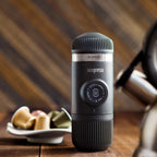 Wacaco Nanopresso Portable Espresso Maker - NS Adapter Compatible - for Capsules and Ground Coffee - Outdoor Coffee Machine Set - Ideal for Camping & Travel