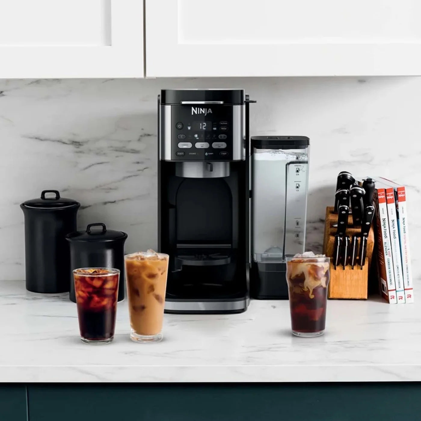 Restored Ninja CFP101 DualBrew Hot & Iced Coffee Maker, Black -Bundle with 2 Year Enhanced Protection Pack (Refurbished)
