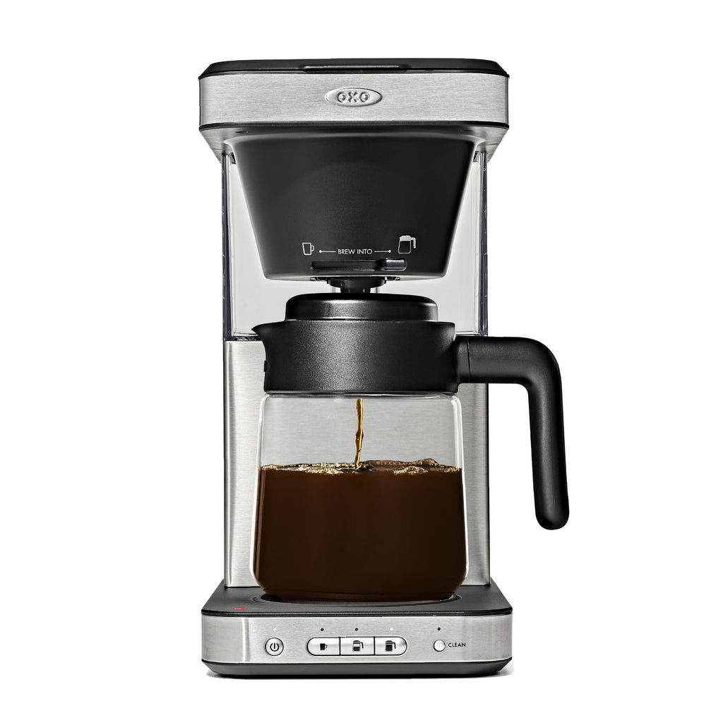 OXO Brew 8-Cup Coffee Maker with Glass Carafe and Single-Serve Option