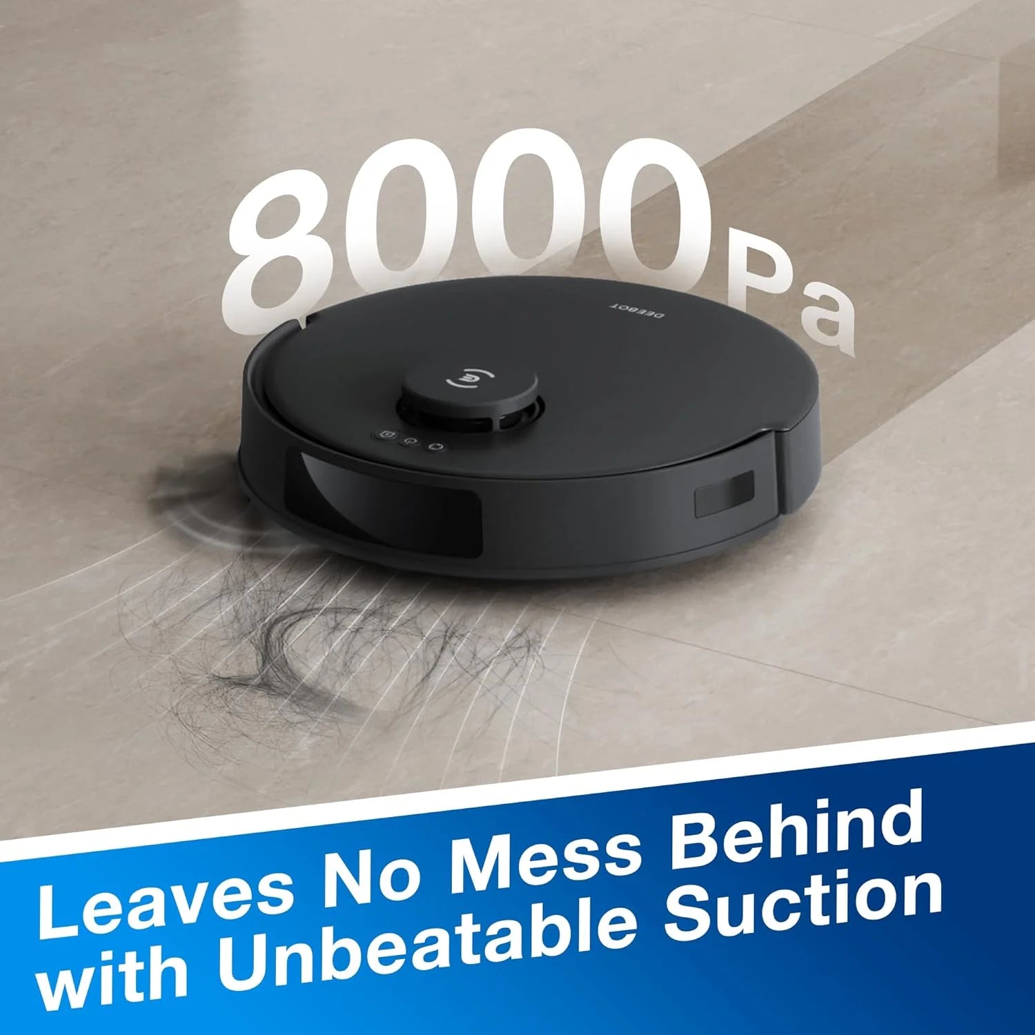 ECOVACS DEEBOT N20 PRO Robot Vacuum Cleaner and Mop,8000Pa Strong Suction, ZeroTangle Brush, Vibrating Mopping System, 300 Minutes Runtime