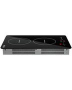 Empava Electric Stove Induction Cooktop Vertical with 2 Burners Vitro Ceramic Smooth Surface Glass