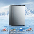 Auseo Upright Freezer, 3 Cu.ft Mini Freezer with Adjustable Thermostat & Reversible Single Door, Stand Up Freezer for Home/Office/Dorms/Apartment-Black