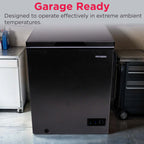 Frigidaire, 5.0 Cu. ft. Chest Freezer, Black Granite Design