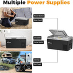 Setpower FC20 Portable Refrigerator, Black, 21 Quart, 12V