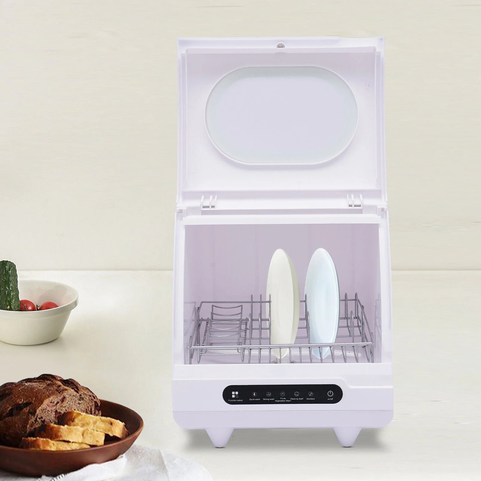1200W Portable Countertop Dishwasher Dish Washing Machine Dishwasher 360�� Spray