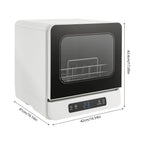 TFCFL Portable Dishwasher Electric Compact Countertop Dishes Dryer Washing Machine Touch Control