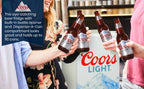 Coors Light 3.2 cu ft (90L) Compact Fridge with Bottle Opener, 95 Quart Capacity, Portable for Snacks, Beverages, Beer, Dorm, Office, or RV