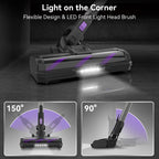 INSE Cordless Vacuum Cleaner, 6-in-1 Stick Vacuum with 26Kpa 350W Suction, Max 50 Min Runtime Rechargeable Vacuum Cleaners for Hard Floor Pet Hair