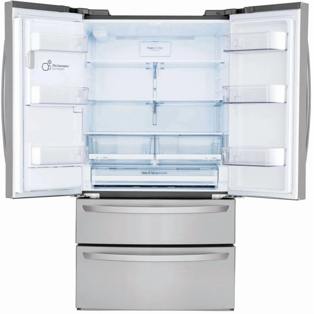 LG 28 Cu. ft. Smart Wi-Fi Enabled French Door Refrigerator, Stainless Steel (LMXS28626S)