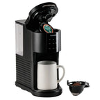 CUCKOO CCM-AK011B 3-in-1 1.2L K-Cup Coffee Maker with 5 Cup Sizes and Self-Cleaning Function (Black)