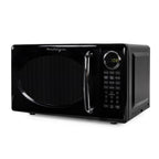 Nostalgia Retro Microwave Oven - 0.7 Cu Ft & 700-Watt Countertop Microwave with Glass Turntable, Child Safety Lock, 8 Auto-Cook Programs & Digital Clock - Aqua