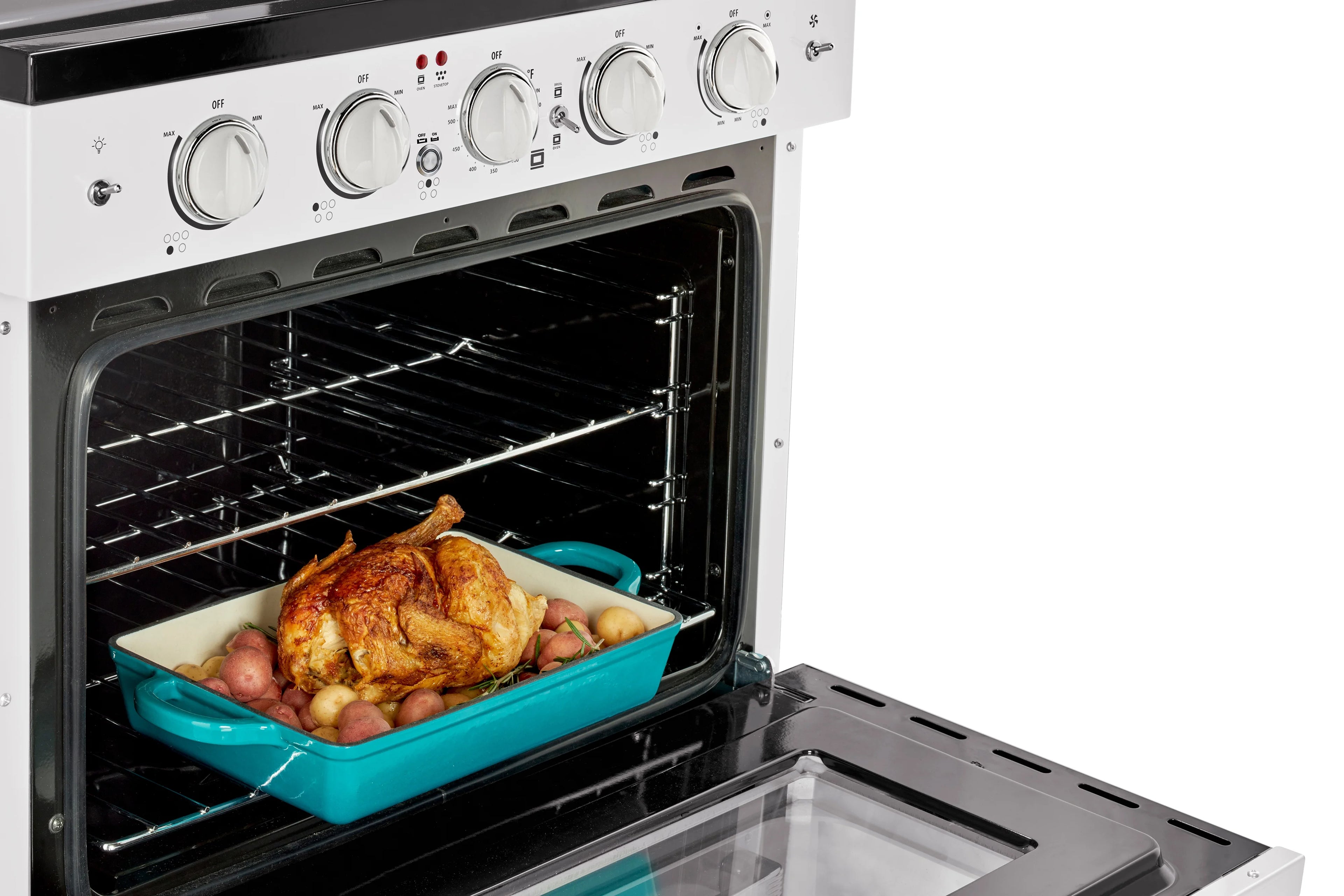 Unique Appliances Oven 30.0 in 3.9 cu/ft Electric Freestanding Range in Marshmallow White