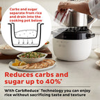 Instant 20-Cup Rice Cooker and Grain Multi-Cooker with 8 Cooking Presets and Carb Reducing Technology
