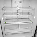 Cosmo 22.5 cu. ft. 4-Door Counter-Depth French Door Stainless Steel Refrigerator