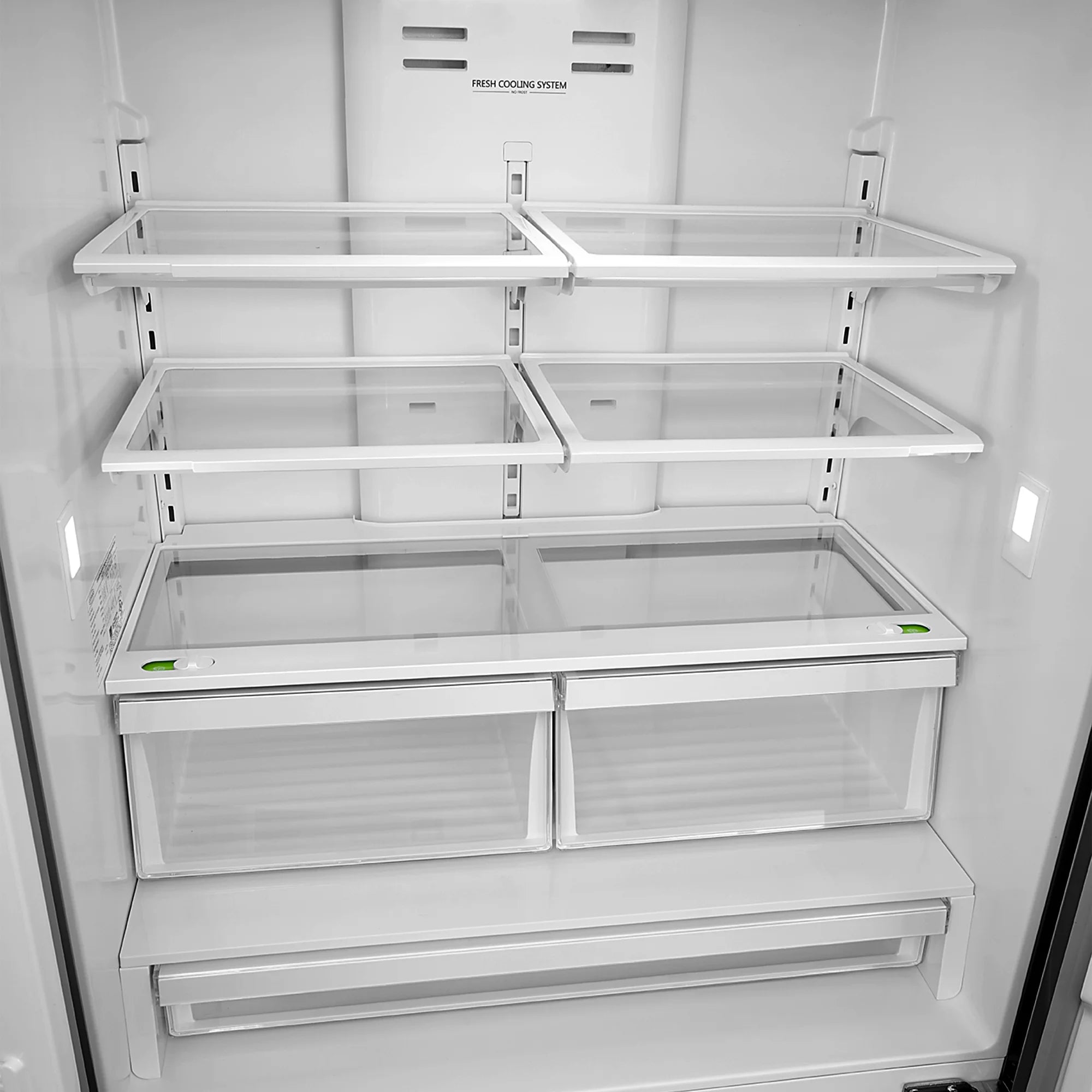 Cosmo 22.5 cu. ft. 4-Door Counter-Depth French Door Stainless Steel Refrigerator