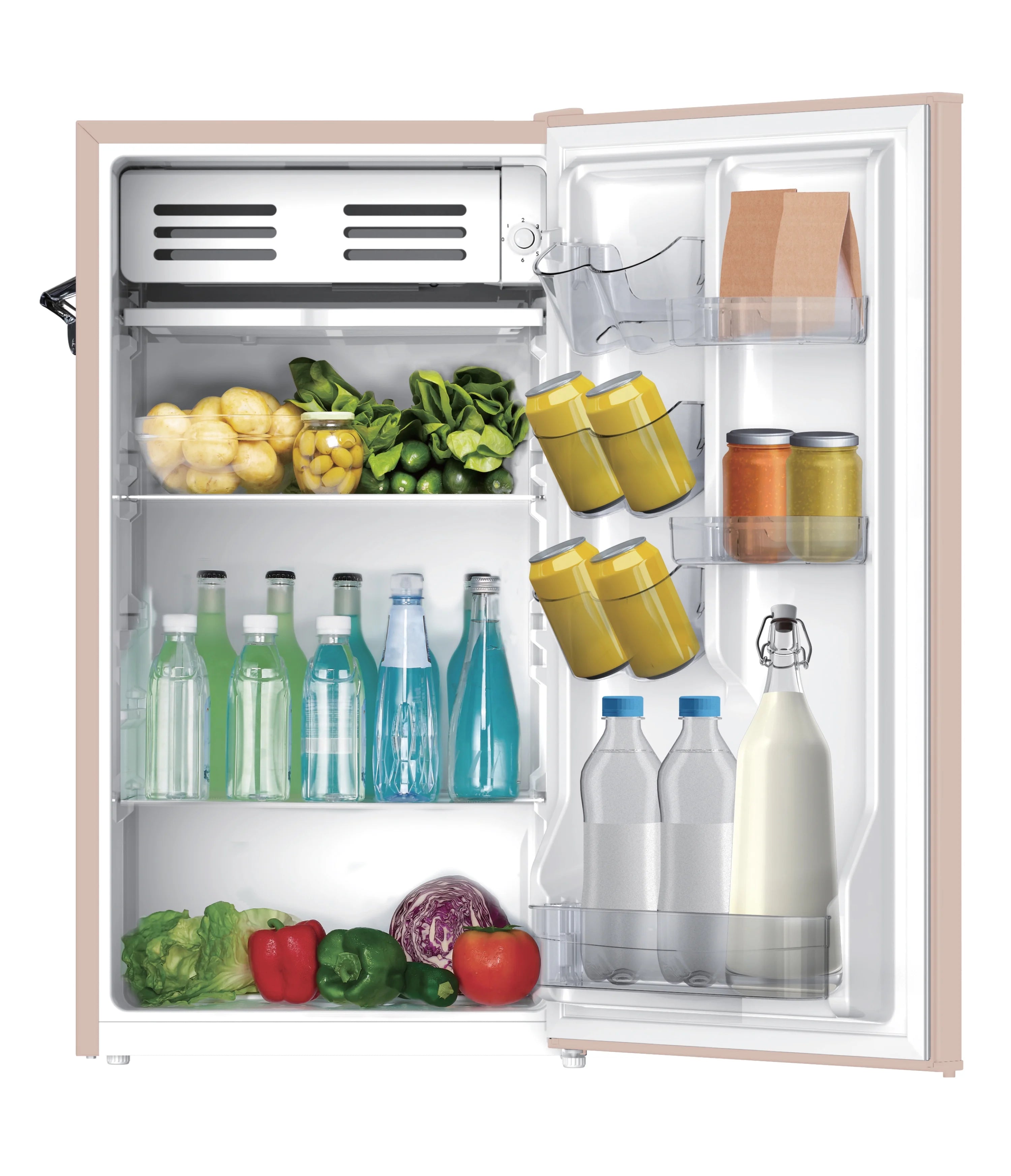 Frigidaire EFR376-C-PINK 3.2-Cu.-Ft. 65-Watt Retro Bar Fridge with Side Bottle Opener (Pink)