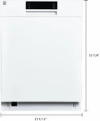 Kenmore 24�?Built-In-Dishwasher w/ 3rd Rack & Turbo Dry-SS Pocket handle