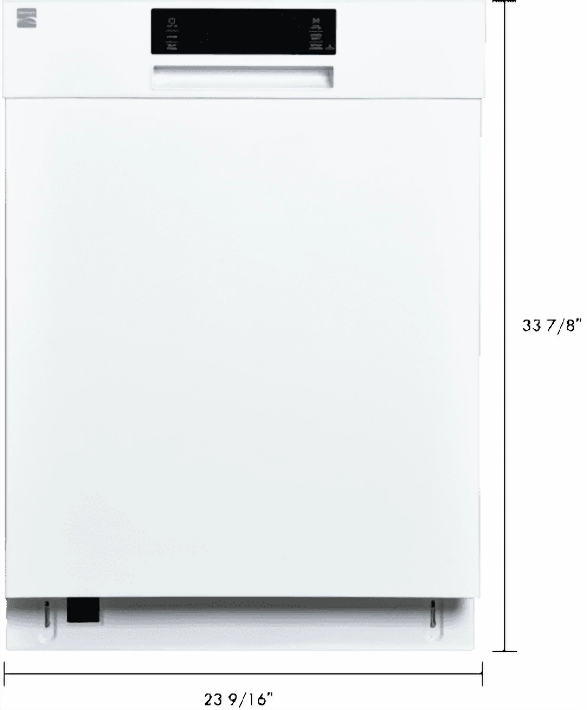 Kenmore 24�?Built-In-Dishwasher w/ 3rd Rack & Turbo Dry-SS Pocket handle