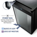 Ivation 12 Bottle Single Door Thermoelectric Freestanding Wine Cooler/Fridge