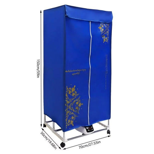 Anqidi Folding Portable Electric Clothes Dryer 2 Layer 3 Gear Timing Laundry Drying Rack + Remote 1500W