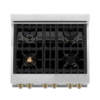 ZLINE KITCHEN AND BATH RAZ30CB professional gas range