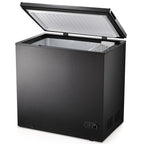 LHRIVER 7.0 cu. ft. Chest Deep Freezer with Adjustable Temperature, Free Standing Top Open Door Compact Freezer with 3 Removable Basket for Kitchen, Home, Bar, Garage, Office