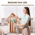 Advwin 2000W Standing Garment Steamer with 10 Steam Levels, 2.7L Tank for 90 Min Steam, Dual Rod Adjustable Height, Vertical & Flat Ironing with Accessories (Green)