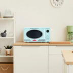 Nostalgia Retro 0.9 Cu. ft. 800-Watt Countertop Microwave Oven, Aqua