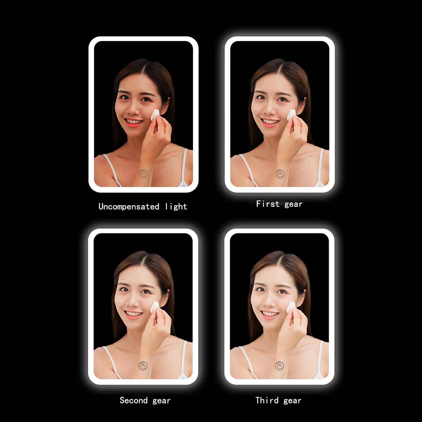 Car Refrigerator 6L Beauty M Irror LED Light Dormitory Mini Refrigerator Cosmetics Facial M Ask Refrigerator High-quality