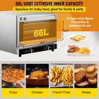 BENTISM Countertop Convection Oven Commercial Toaster Baker Stainless 19Qt 120V