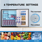 (3 pack) Frestec 1.7 Cu ft Single Door Mini Fridge , grey, New, VOK-17-3PSS